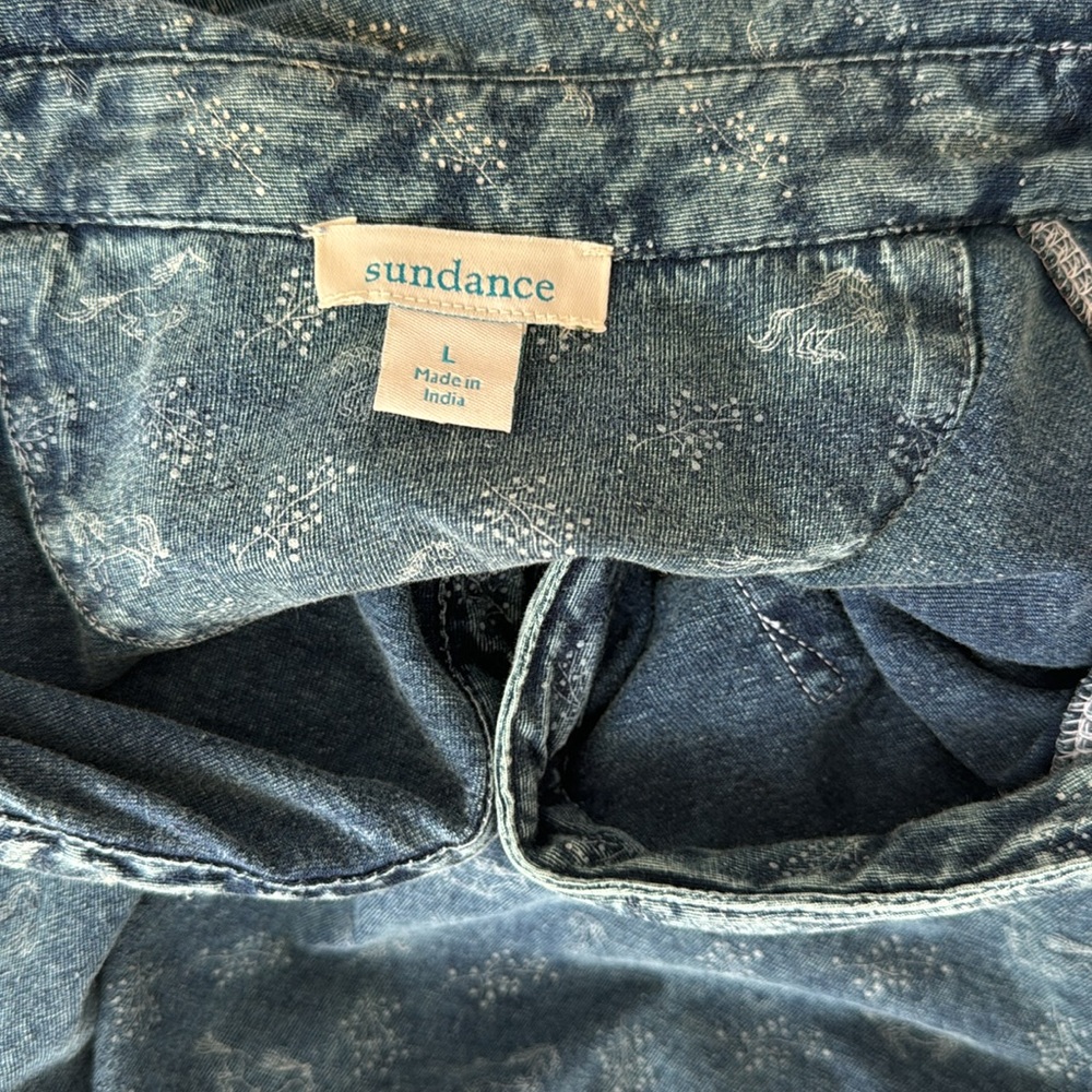 Sundance Blue Button Down Shirt - Picture 7 of 9